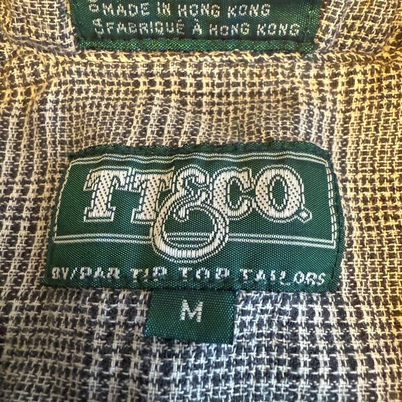 T T & Co Man's Grey Gingham check shirt - Picture 3 of 3